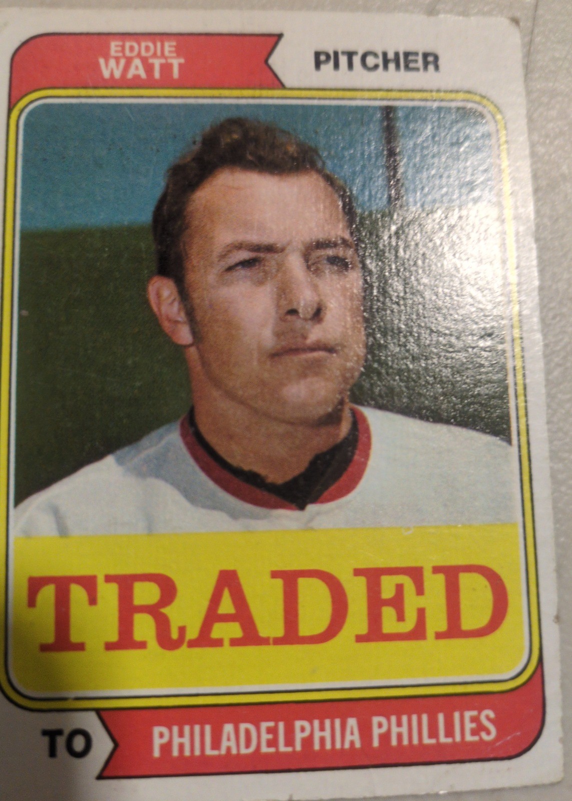 Eddie Watt 1974 Topps front