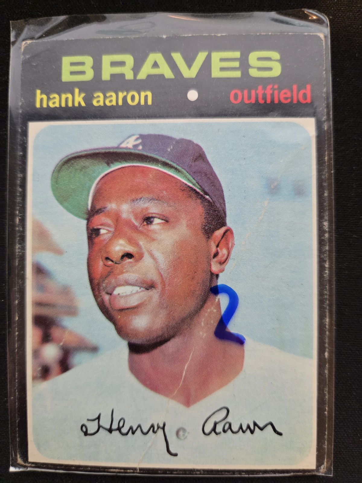 Hank Aaron Topps #400 front