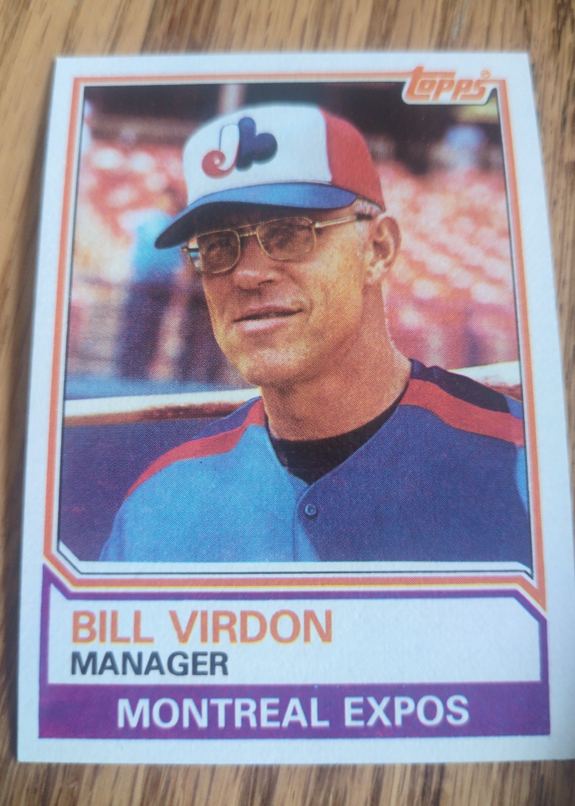 Bill Virdon 1983 Topps #516 front
