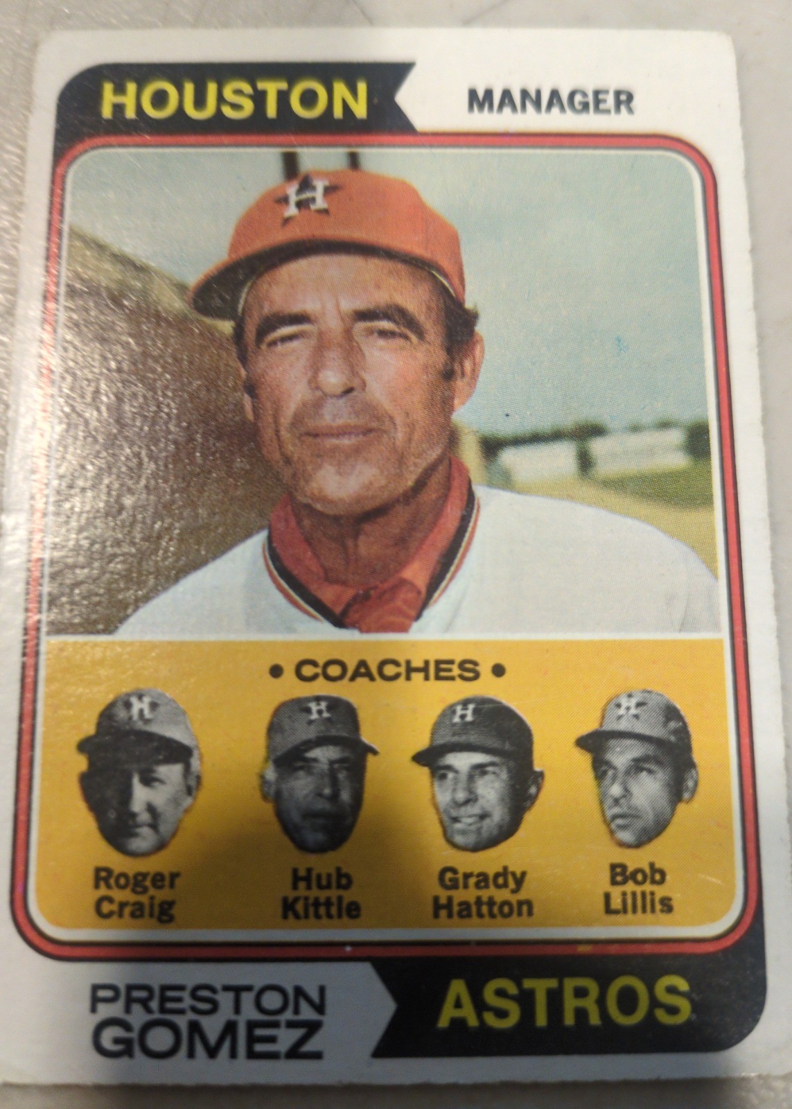 Preston Gomez 1974 Topps #31 front