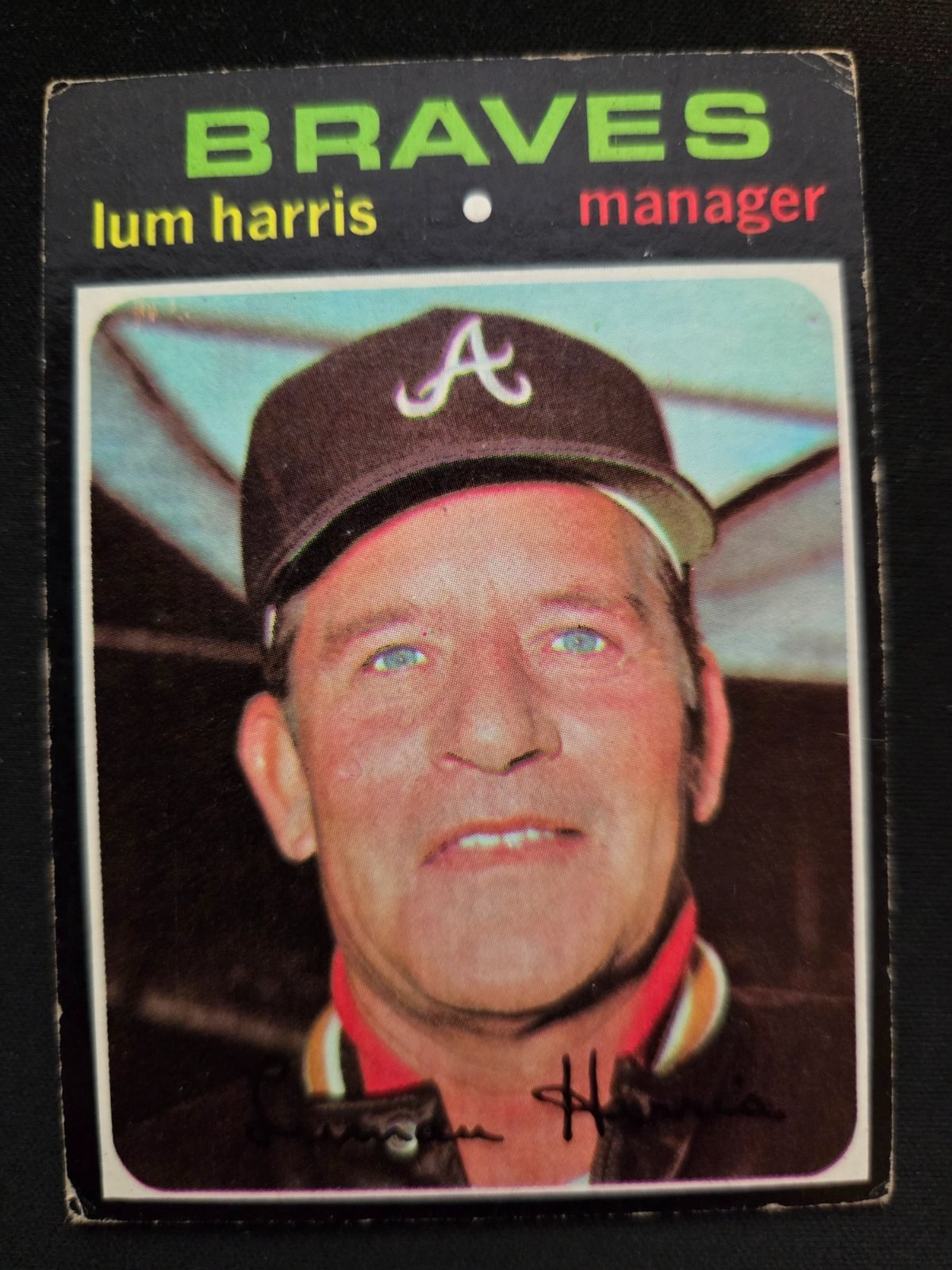 Lum Harris 1971 Topps #346 front