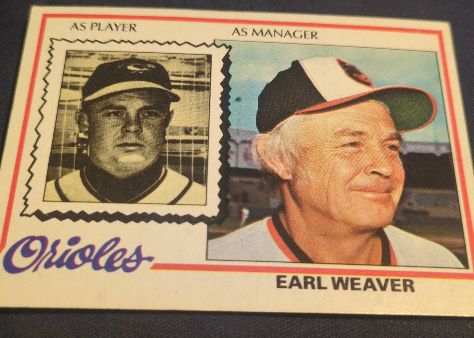 Earl Weaver 1977 Topps #211 front