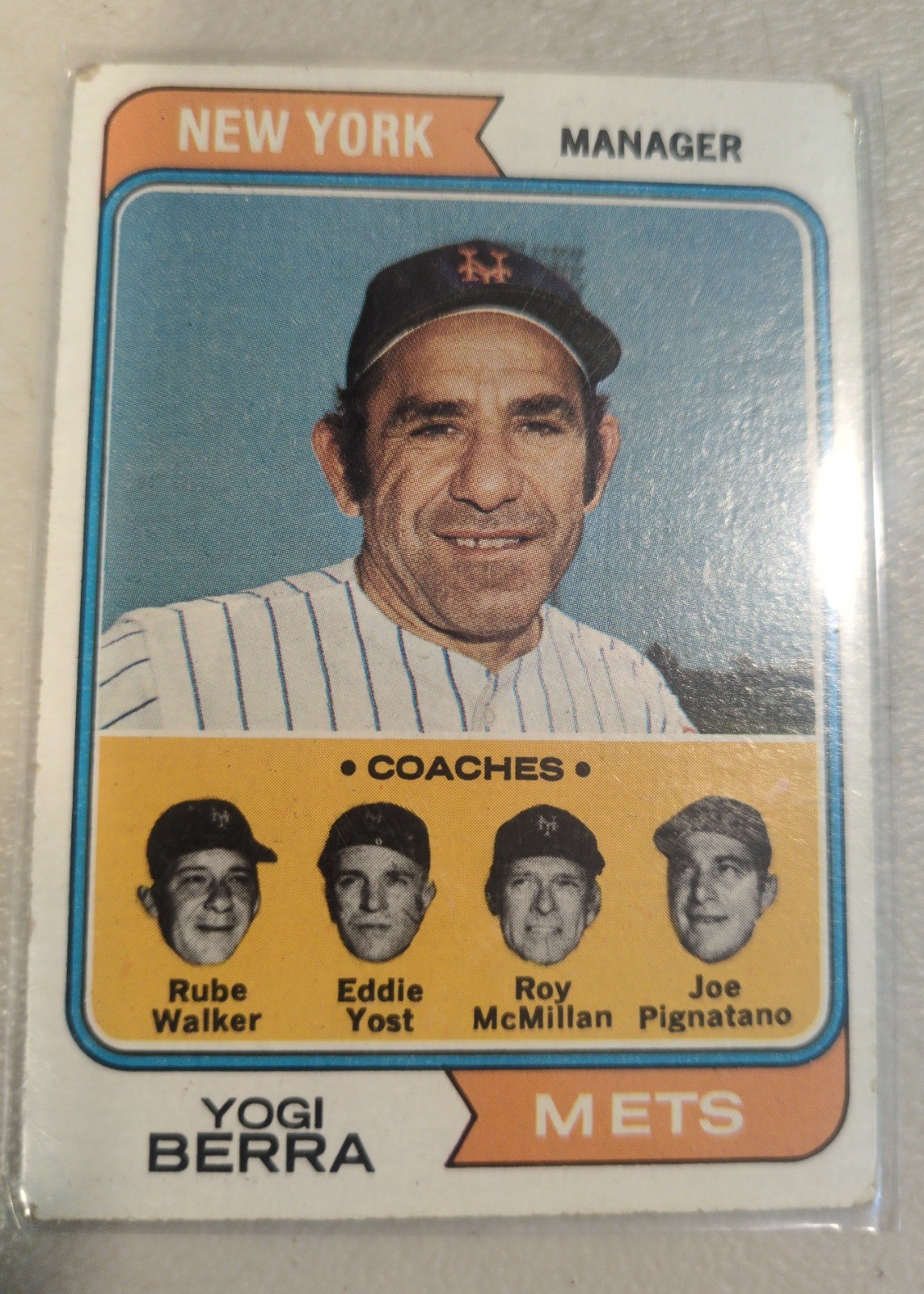 Yogi Berra 1974 Topps #179 front